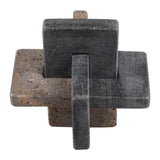 Thornton Black/Tan Marble and Dark Travertine Knot