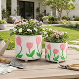 Gartondale Pink/Green Planters (Set of 2)