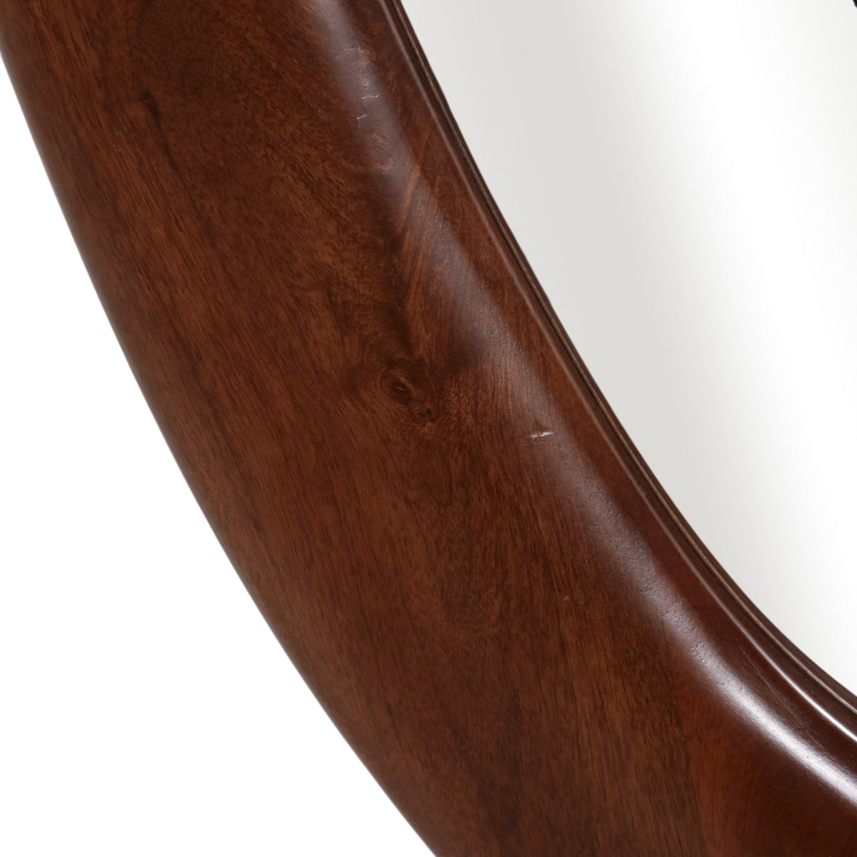 Bumblebee Walnut Organic Oval Shaped Wood Mirror