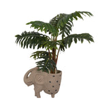 Cordelia Ivory Paper Mache Elephant Planter