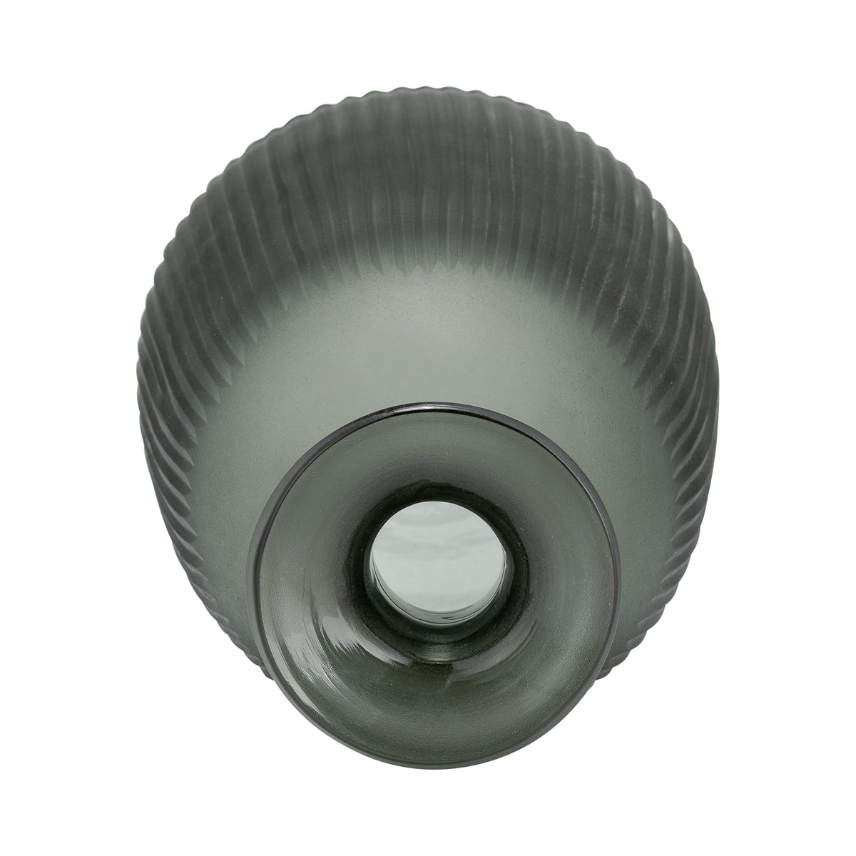 Elsa Green/Smoke Large Glass Vase