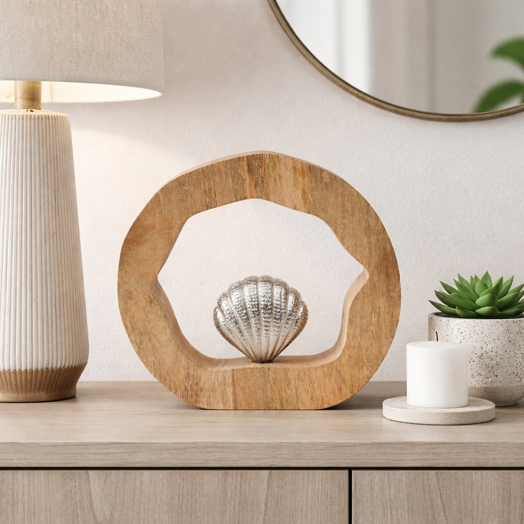 Brysondale Brown Seashell in Round Decor