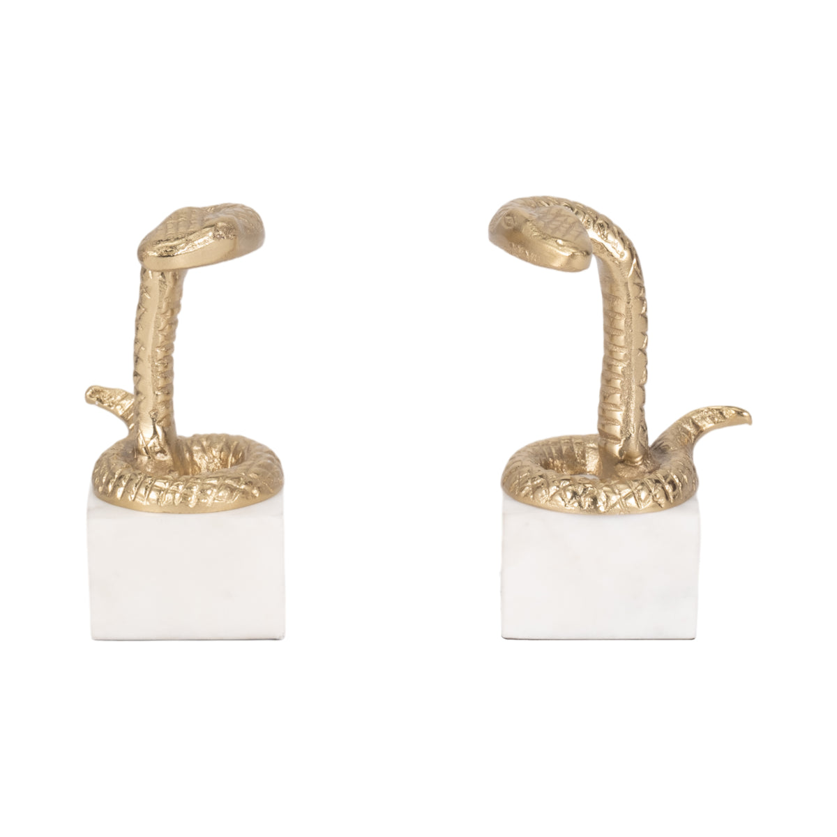 Altamont Gold Snake Bookends (Set of 2)