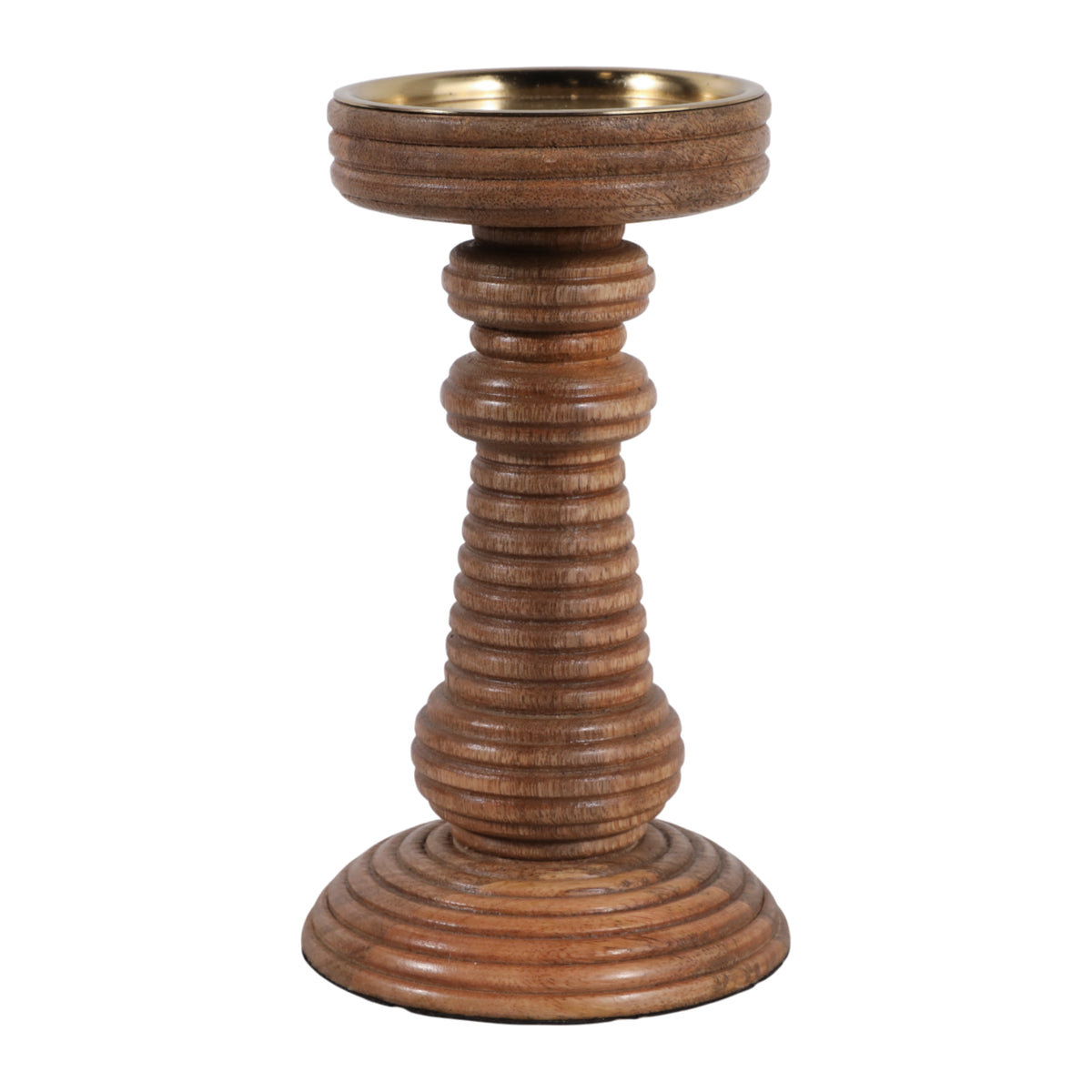 Hackettridge Brown/Tan Small Candle Holder