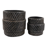 Bellcross Black/Gray Planters (Set of 2)