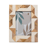 Nashville White Resin Geometric Photo Frame