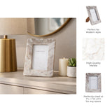 Farmington Tan Curved Edge Marble Frame