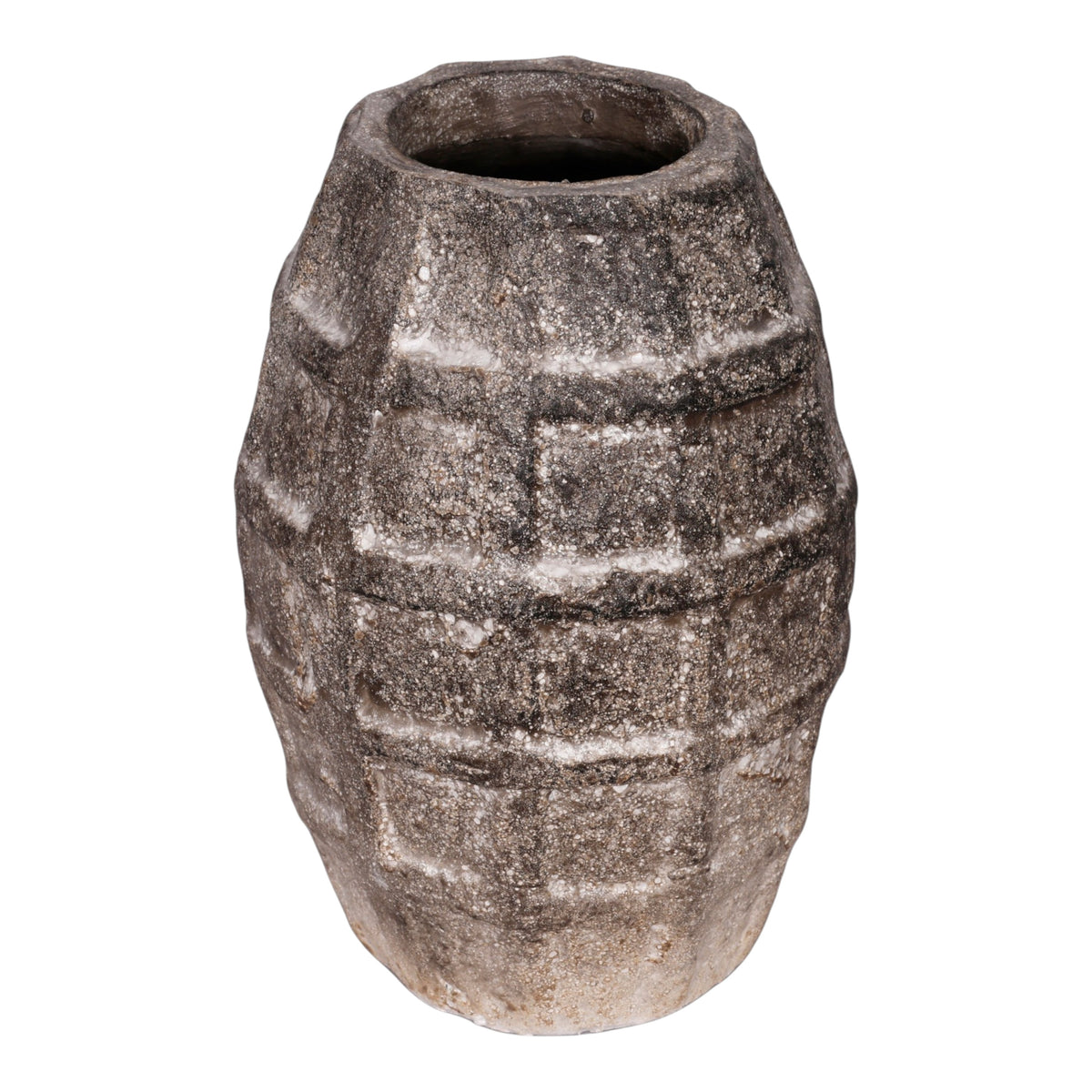 Blackrock Stone/Brown Large Ecomix Windowpane Vase
