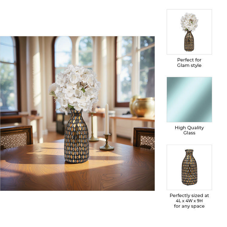 Sky Londa Copper Glass Mosaic Vase