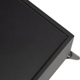 Nebelhorn Black Wood and Glass Coffee Table