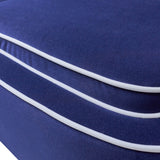 Bay Park Dark Blue/White Two-Toned Accent Chair