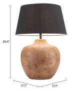 Basil Black Table Lamp