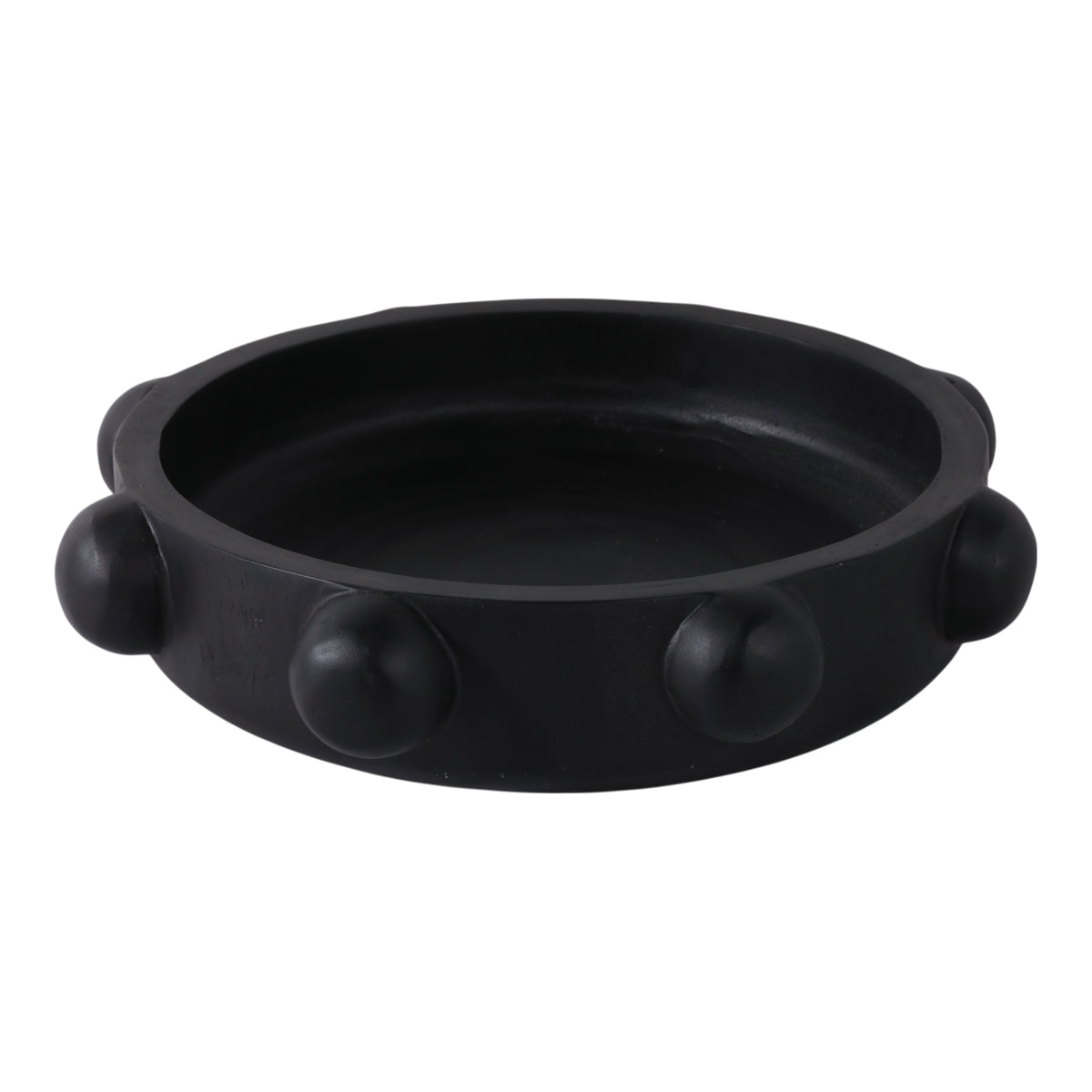 Oro Fino Black Large Hobnail Bowl