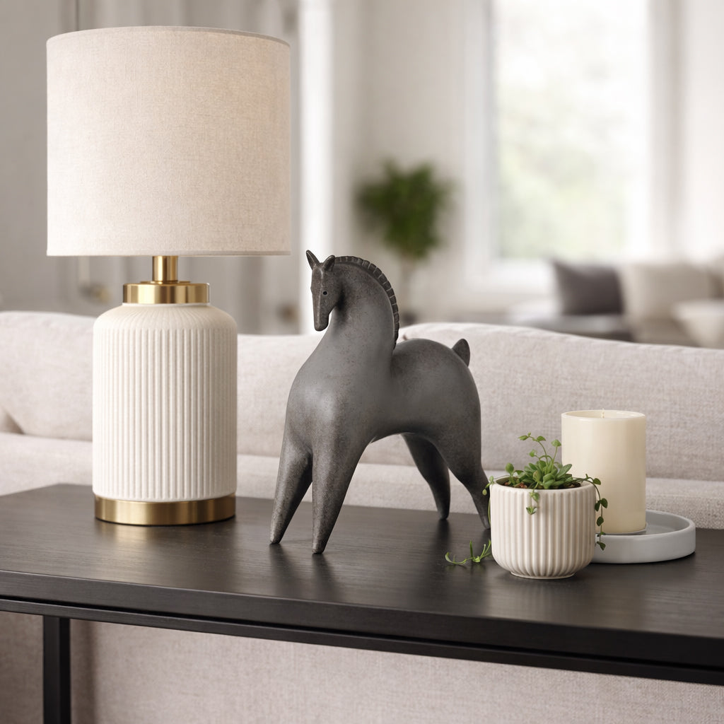 Kandra Gray Curved Horse