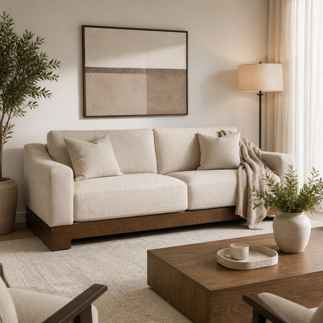 Remnoy Tan Marenco Textured Sofa