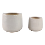 Peytonlake White Planters (Set of 2)