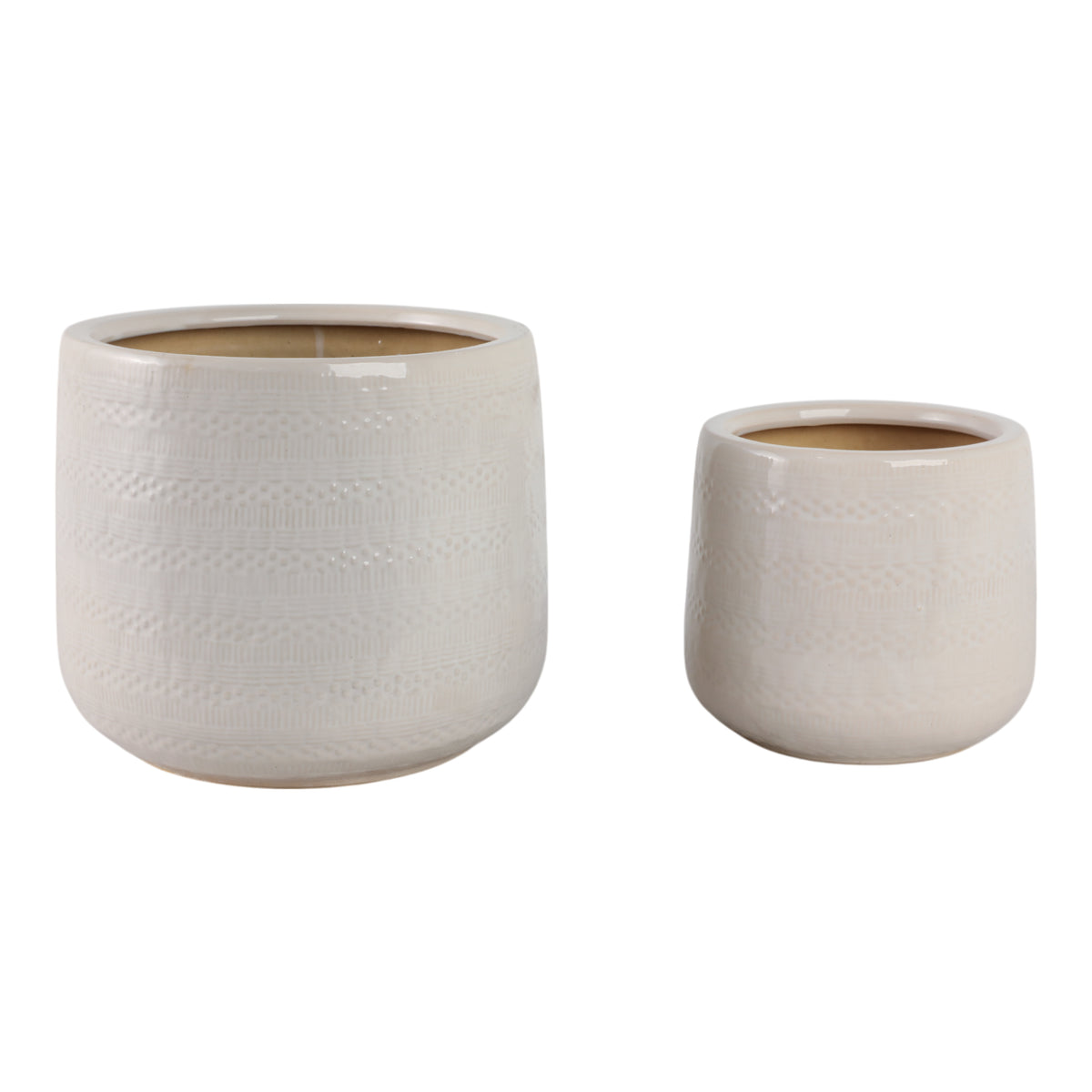 Peytonlake White Planters (Set of 2)