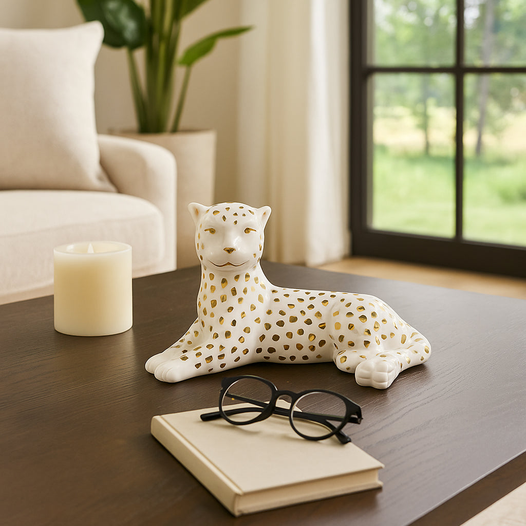 Trentonrun White/Gold Lying Down Decor