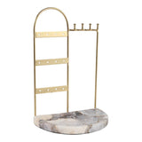 Luzon Gold/White Agate and Metal Jewelry Organizer