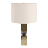 Alecley Blue/Ivory/Gold Lamp