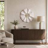 Cornell White Paper Mache Mirror
