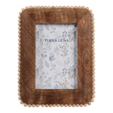 Owenmore Natural Beaded Border Wood Photo Frame