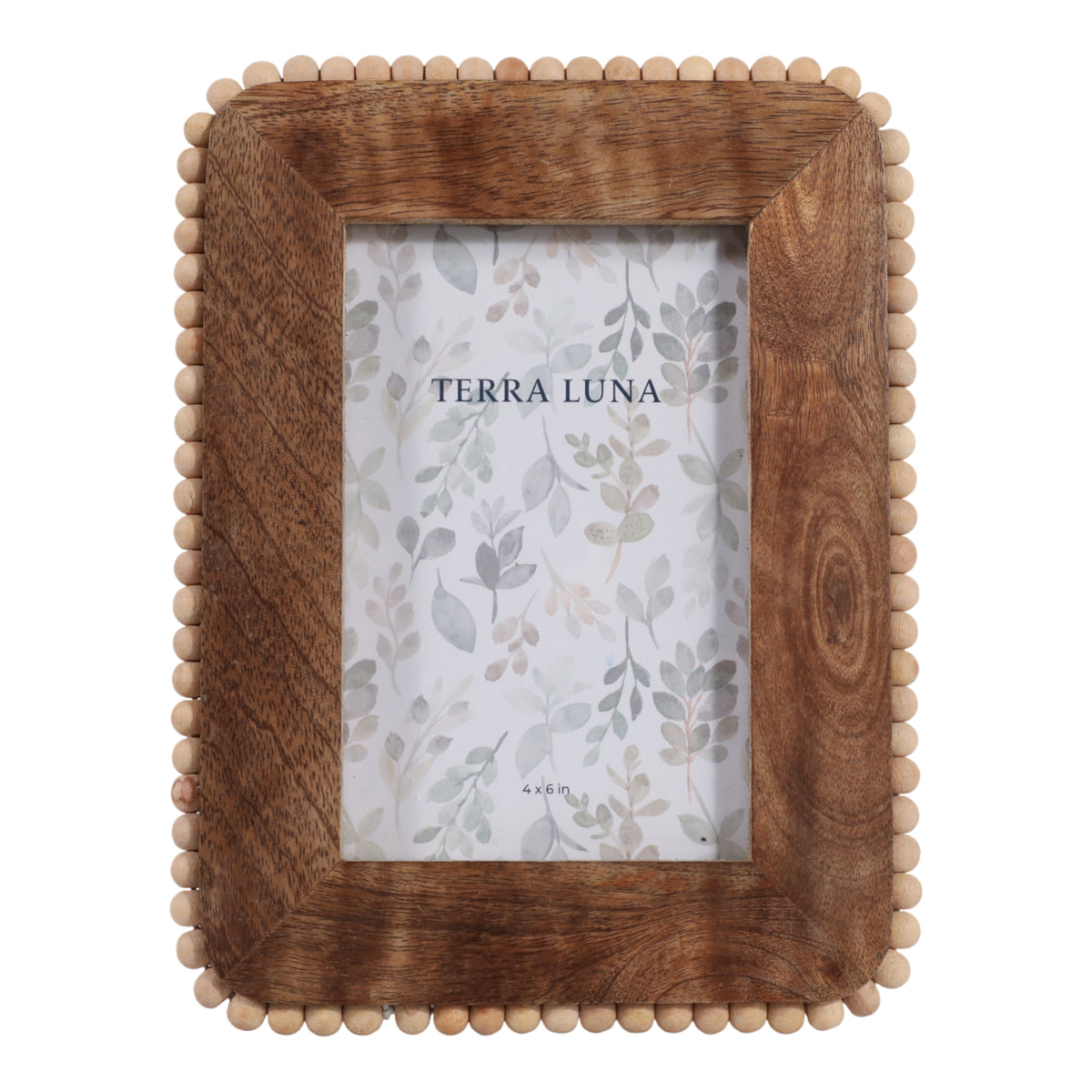 Owenmore Natural Beaded Border Wood Photo Frame