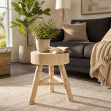 Marcwell Ivory/Tan Stool