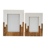 Los Alamos Natural/White Large Resin 2-Toned Frame