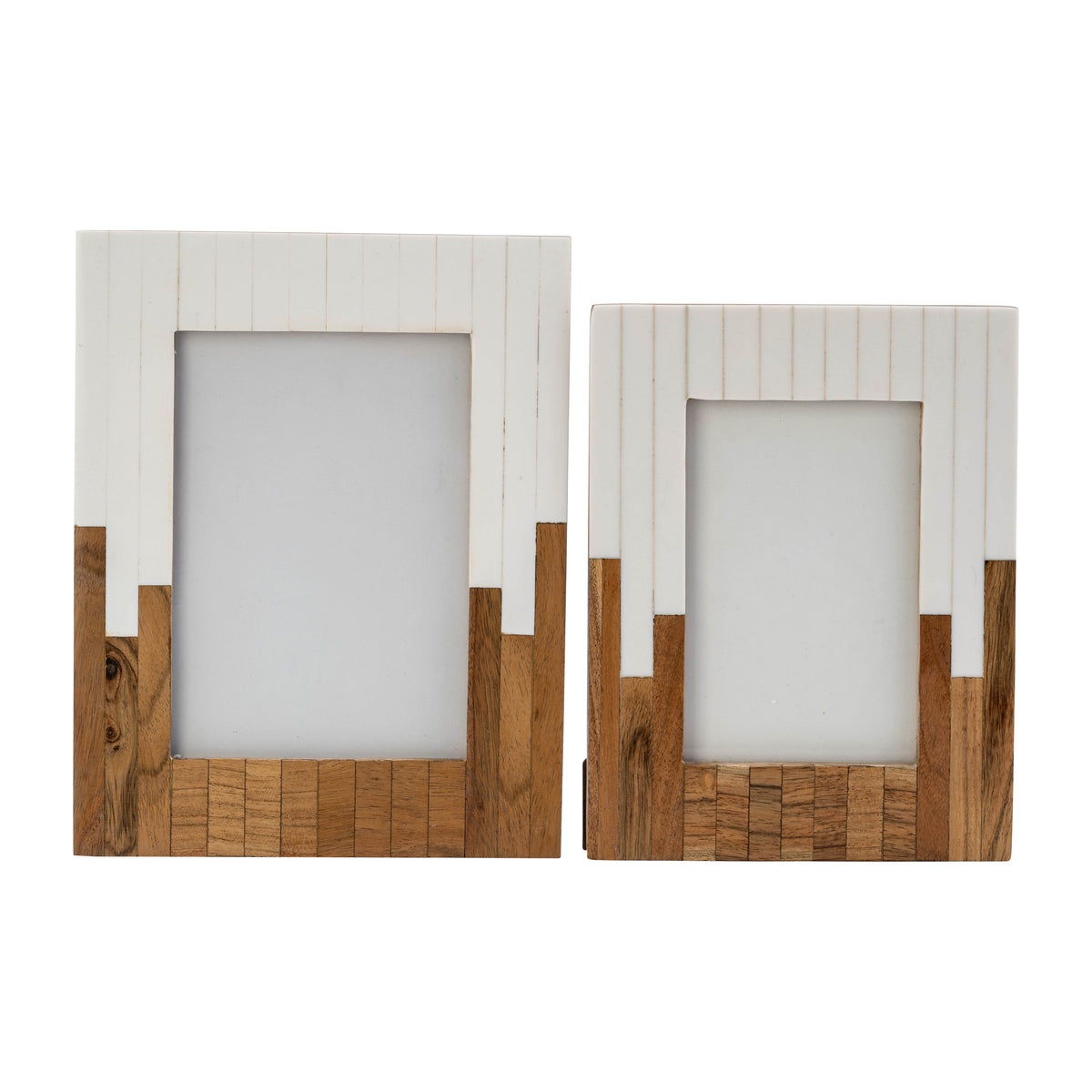 Los Alamos Natural/White Large Resin 2-Toned Frame