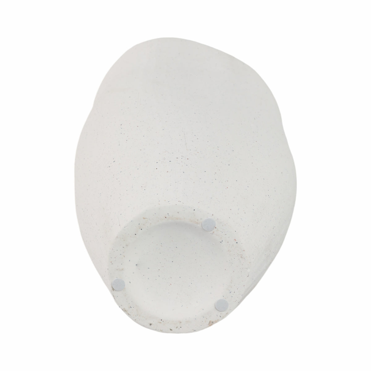 Kelseyland White Textured Organic Vase with Reactive Inside