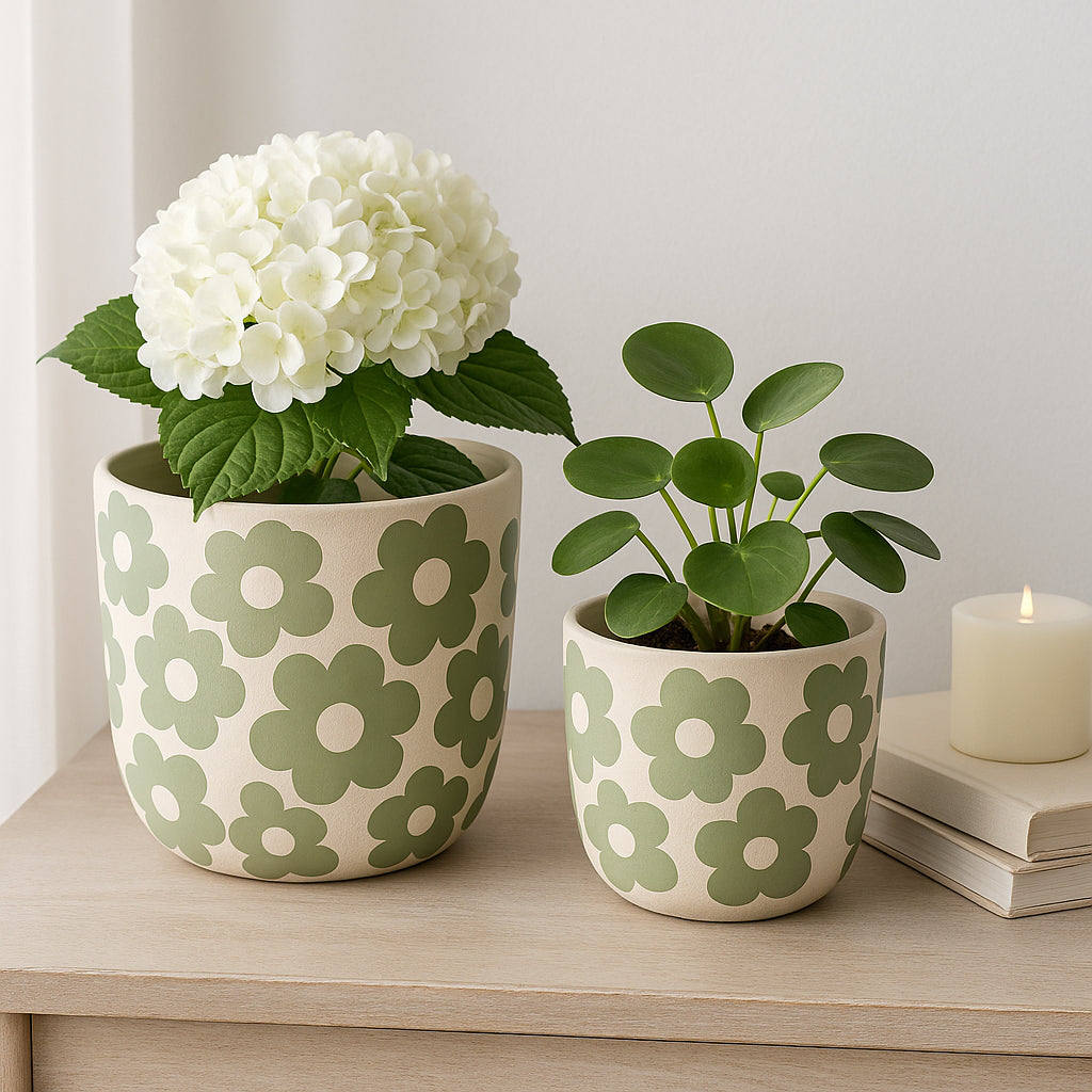 Axelgrove Green Planters (Set of 2)