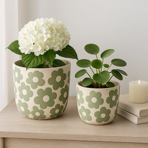Axelgrove Green Planters (Set of 2)