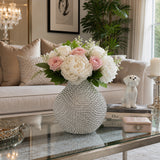 Sargent Silver Spiked Ceramic Vase