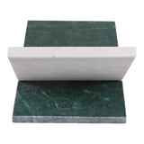 June Lake White/Green Marble Bookstand