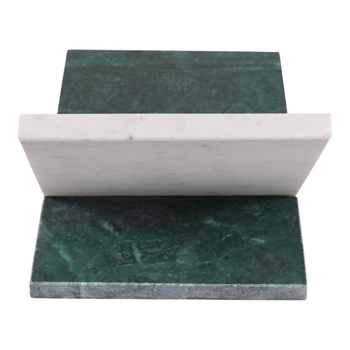 June Lake White/Green Marble Bookstand