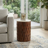 Davinwell Ivory/Brown Table