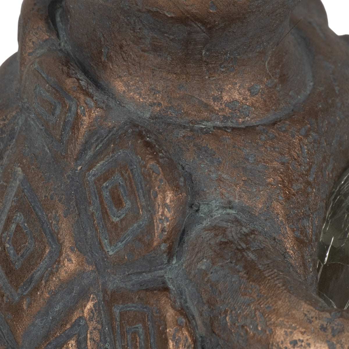 Orangetree Antique Copper Turtle Solar Orb