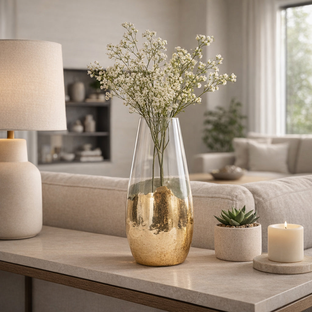 Reedmore Clear/Frost Glass Vase