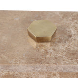 La Quinta Ivory/Brown Empredor Marble Box