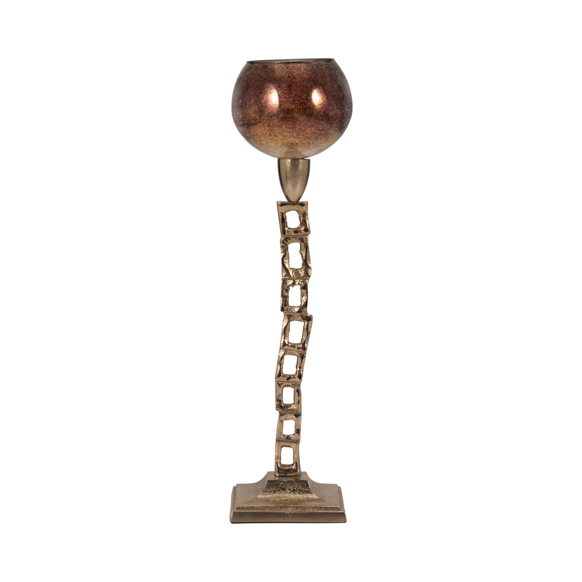 Monrovia Gold Small Metal Tealight Holder with Base