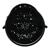West Park Black Folding 3-Tier Mandala Plant Stand