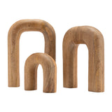 Cisco Grove Brown Wood Horseshoe Vase - 17559-02