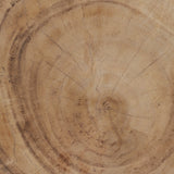 Storrie Natural Heart Shaped Wood Side Table