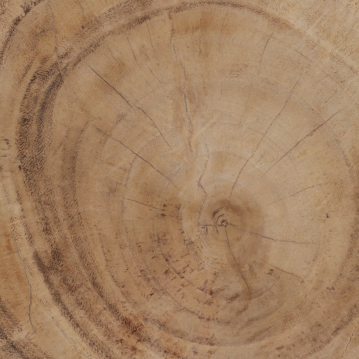 Storrie Natural Heart Shaped Wood Side Table