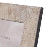 Del Paso Light Tan Hair on Hide Photo Frame