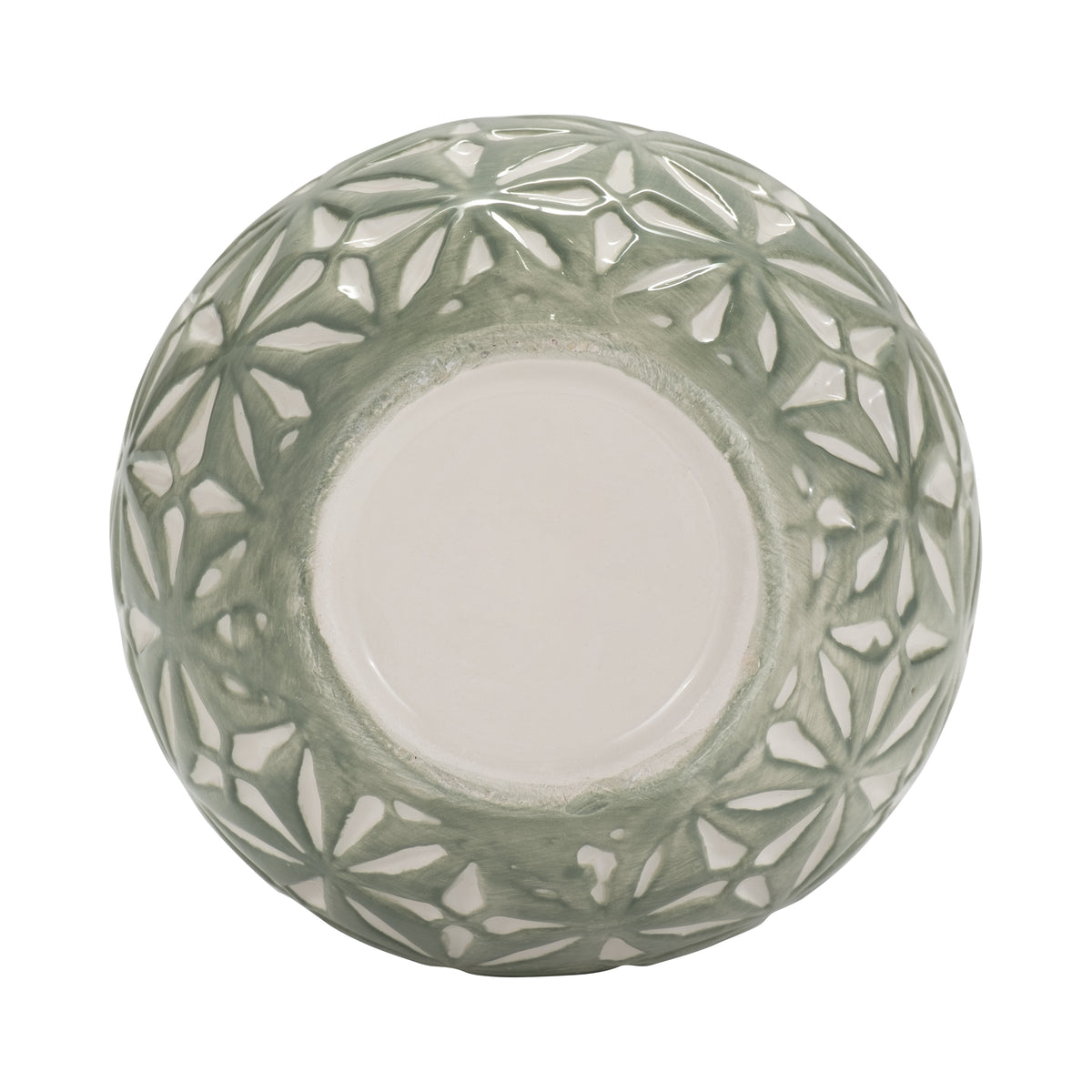Wheeler Dark Sage Small Ceramic Daisy Vase
