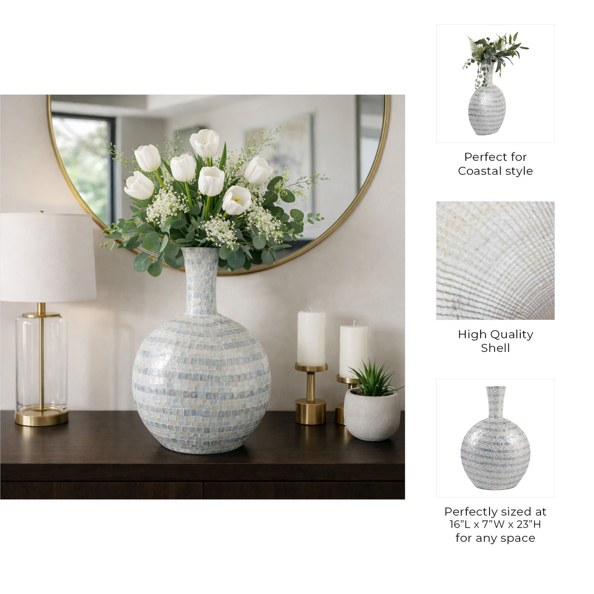 Ewinggate Blue/Gray Vase