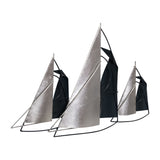 Seabright Blue/Silver Metal Sailboats Wall Decor