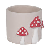Breckrun Red/White Magic Mushroom Applique Planter